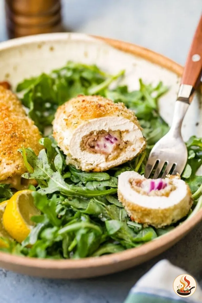 Куриные рулетики с прошутто и сыром в духовке