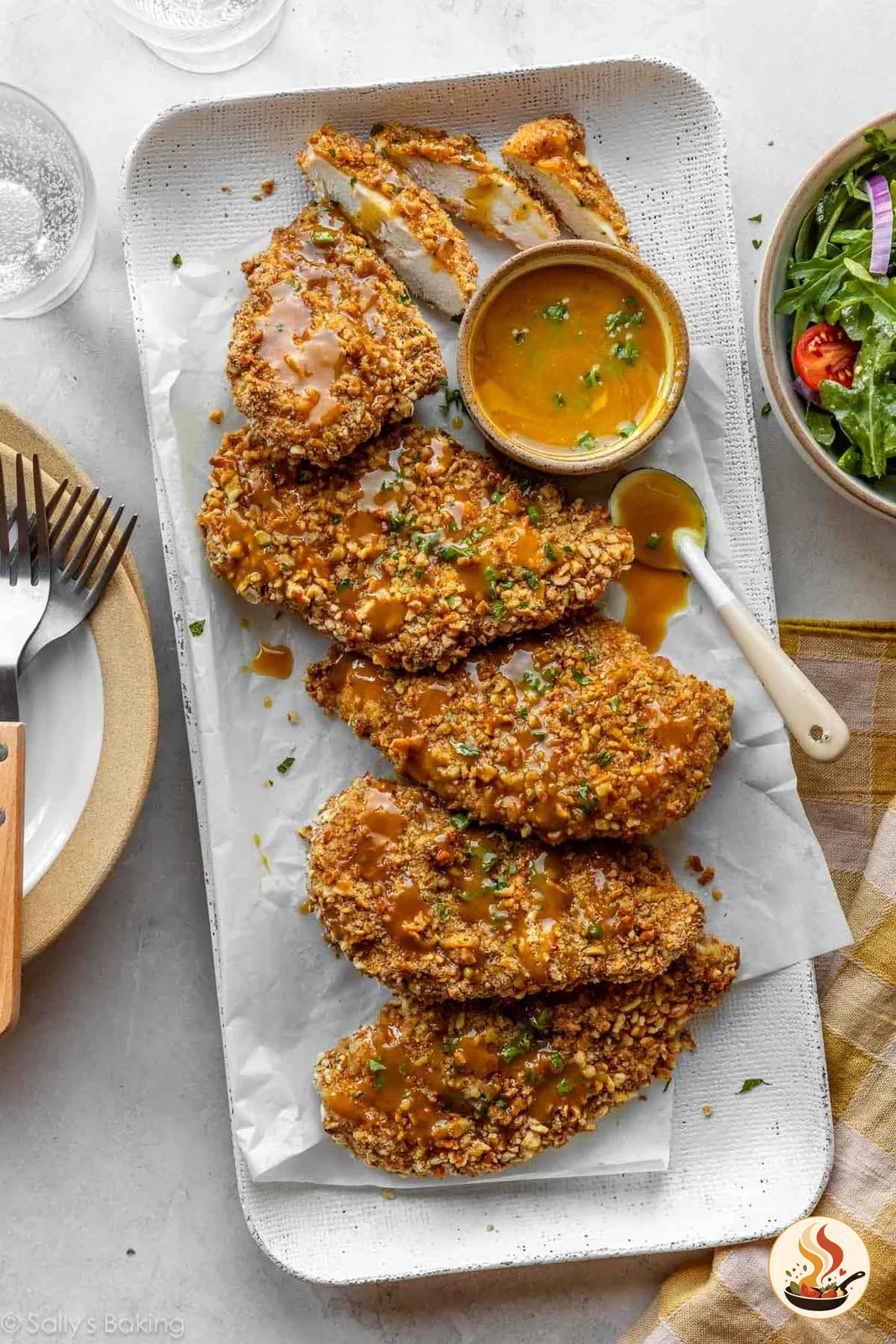 Курица в хрустящей корочке из брецелей
